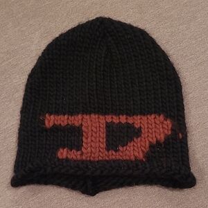 Diesel Vintage Black Knit Beanie